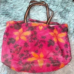 Old Navy Bags Nwt Old Navy Mesh Tropical Beach Bag Poshmark